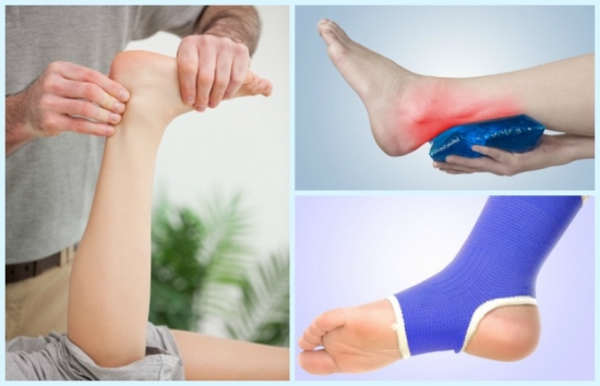 cách chữa trị bệnh bong gân ở chân